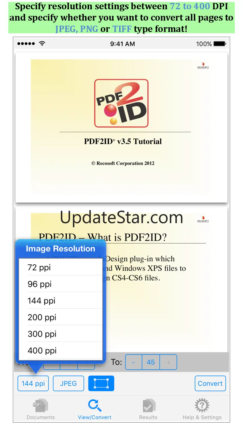 PDF to JPEG by PDF2Office 1.7.5