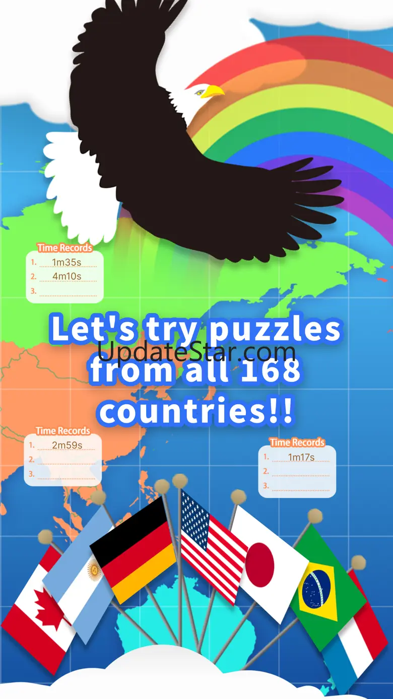 World Map Puzzle 168 Countries 2.8.2