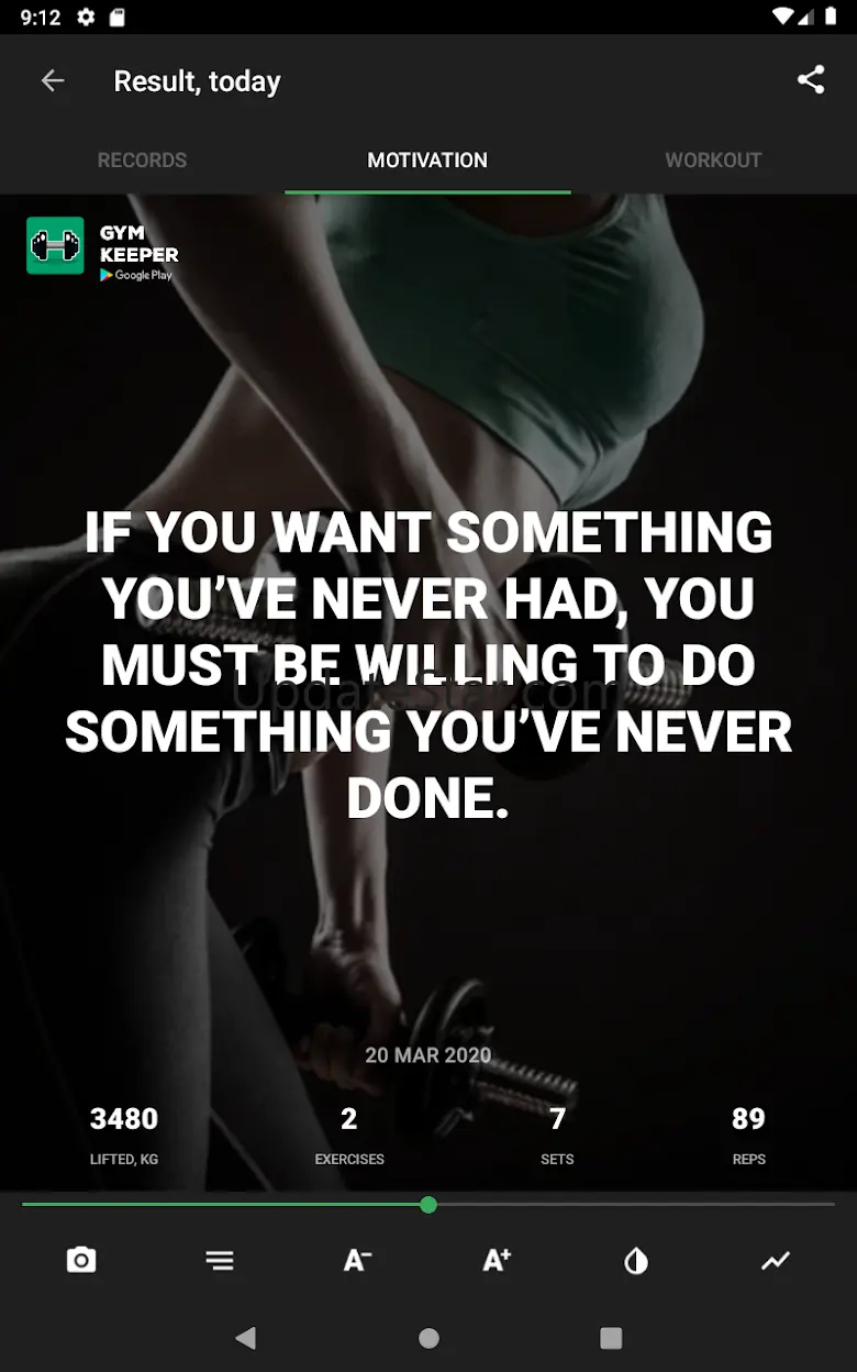 Workout Planner — GymKeeper 6.02