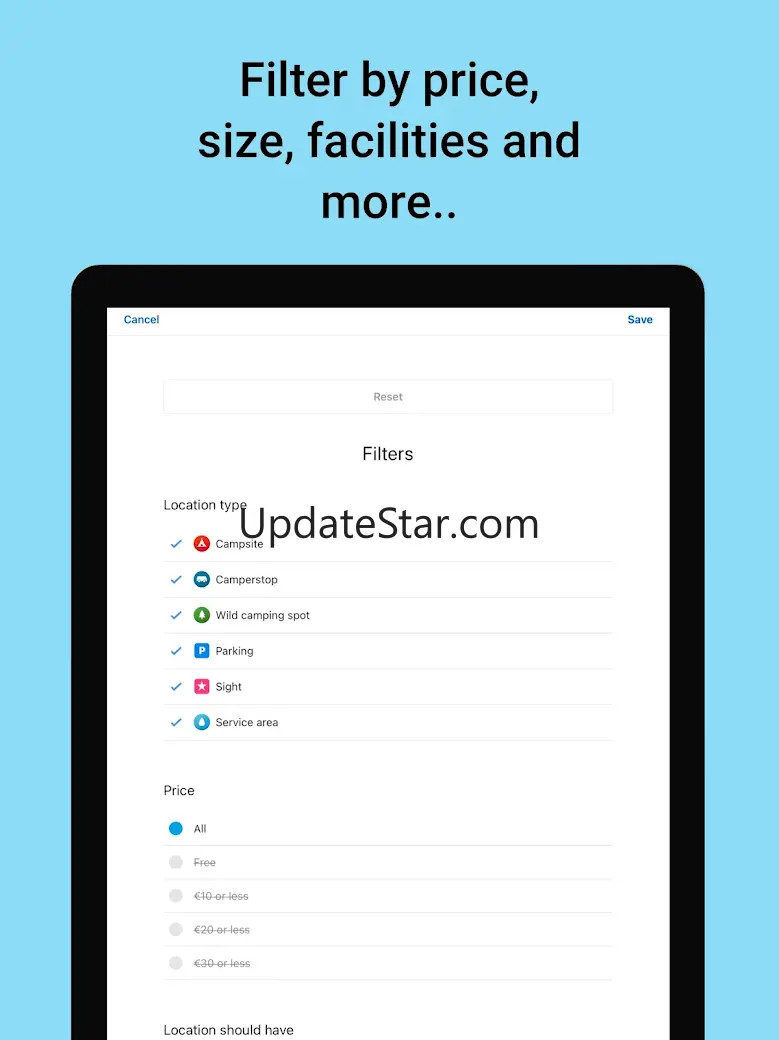 Campy. Camp sites & Camping EU 2.18.0