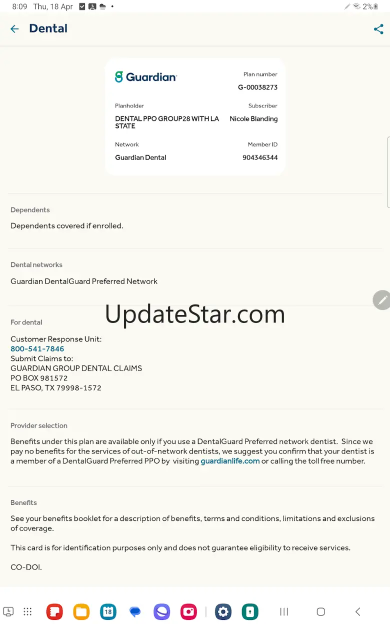 Guardian® Dental & Vision 7.0.1