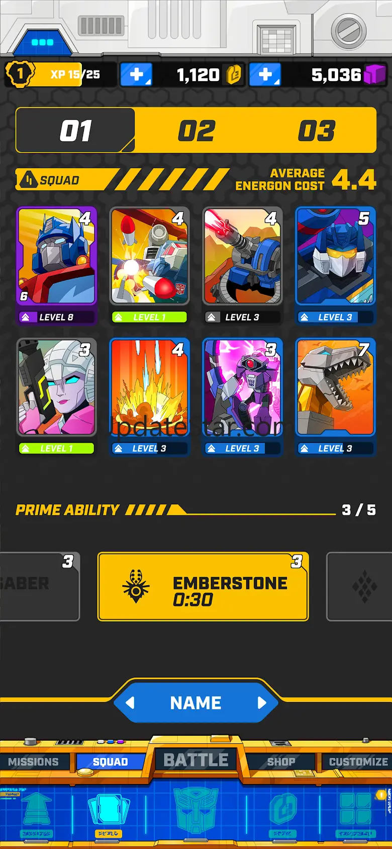 TRANSFORMERS: Tactical Arena 2.1.3