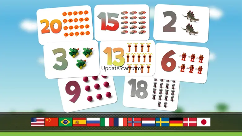 Numbers game 1 to 20 flashcards 1.0