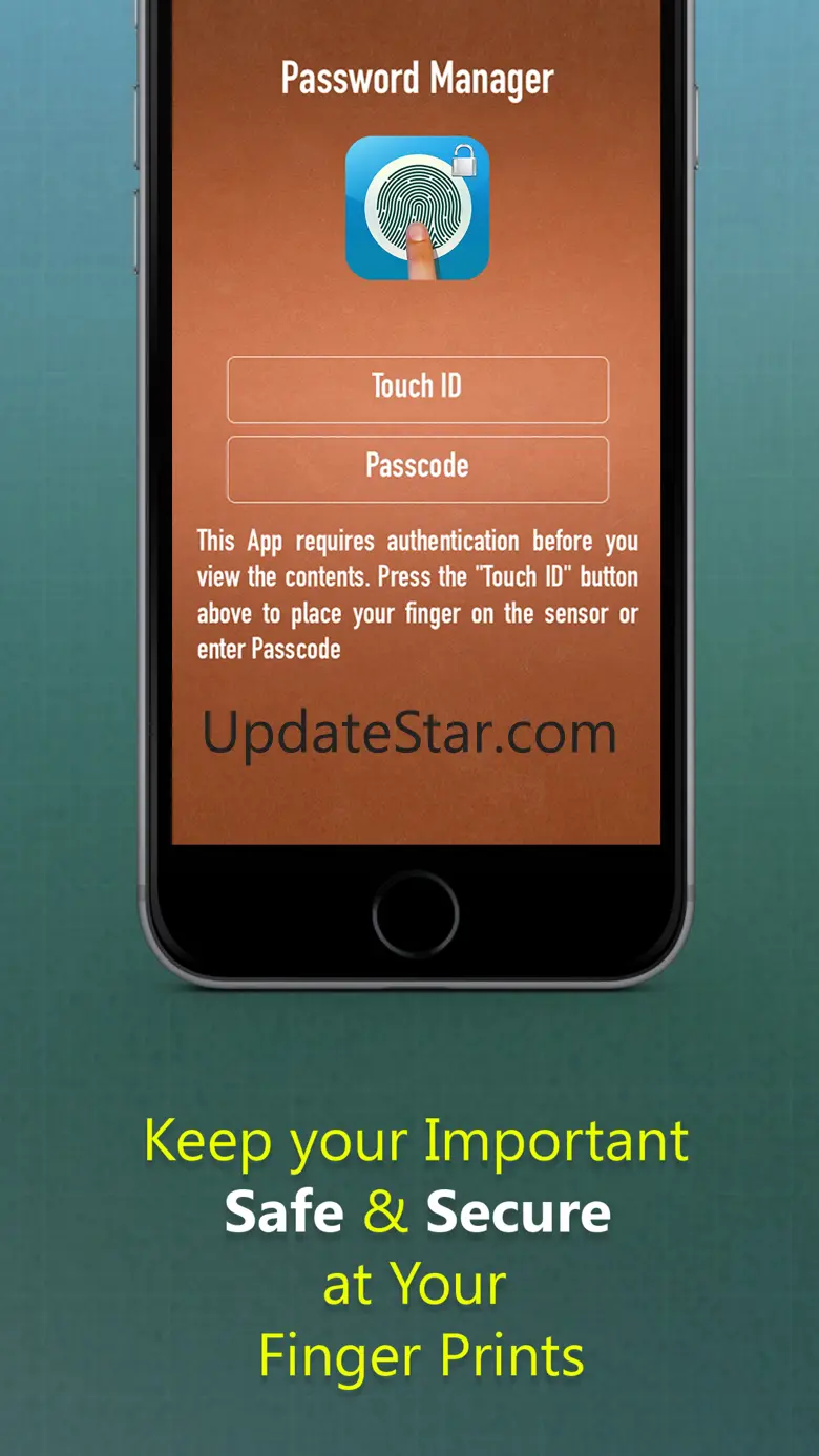 Password Manager - A Secret Vault for Your Digital Wallet with Fingerprint & Passcode 1.1