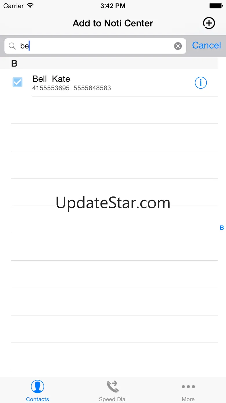 Speed Dial Widget - Call&SMS in Notification Center 3.1