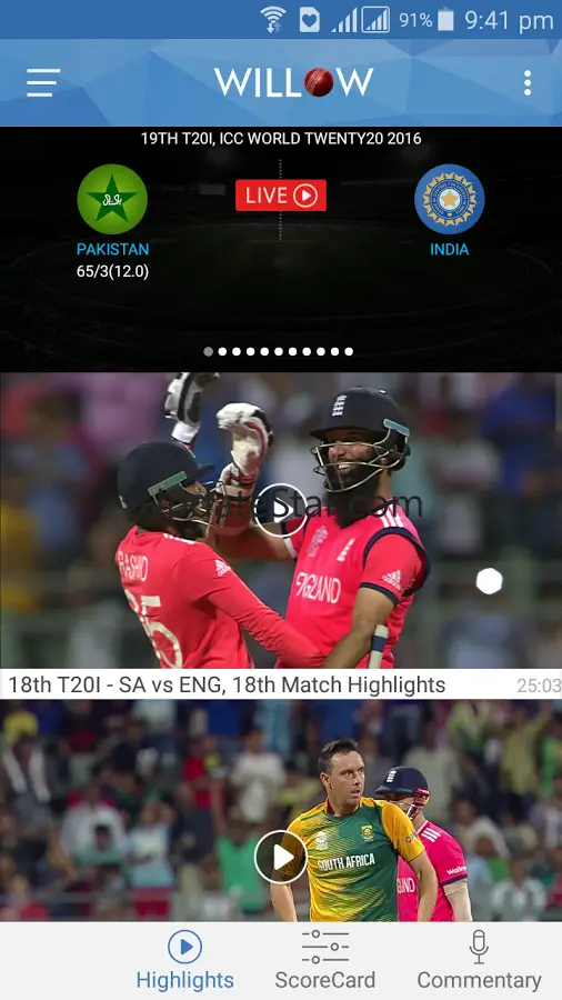 Willow - Watch Live Cricket 4.10