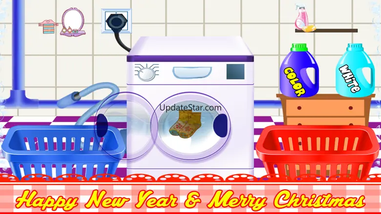 Santa Clothes Christmas Laundry 2014, Happy New Year 2015 1.0