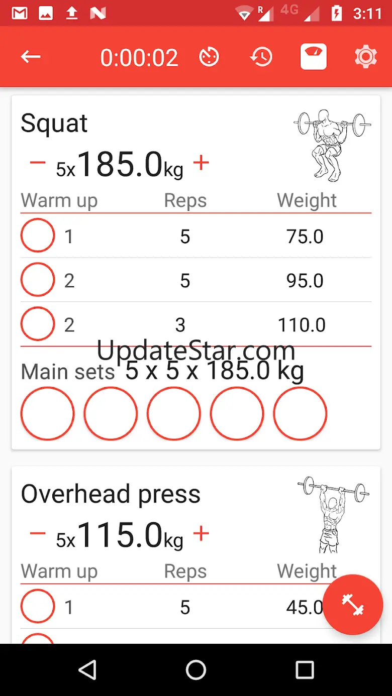 5x5 Workout Logger 8.5