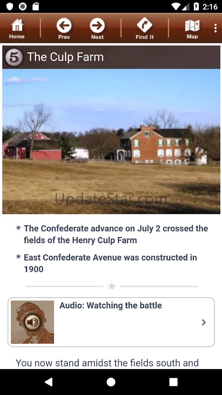 Gettysburg Battle App 4.0.4