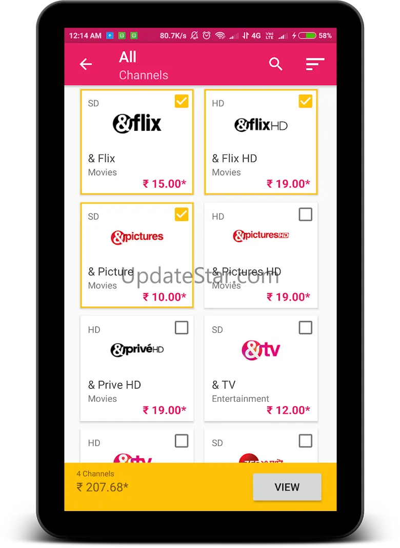 TRAI Channel Price List for DT 3.2