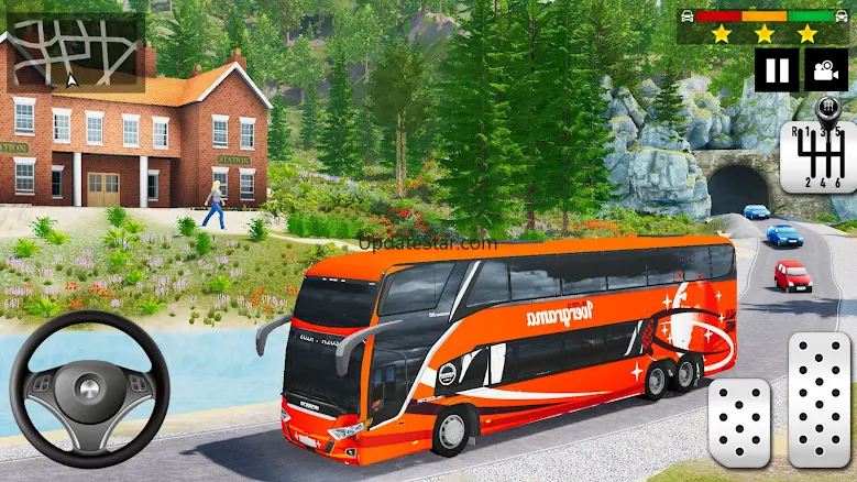 Real City Bus Parking Games 3D