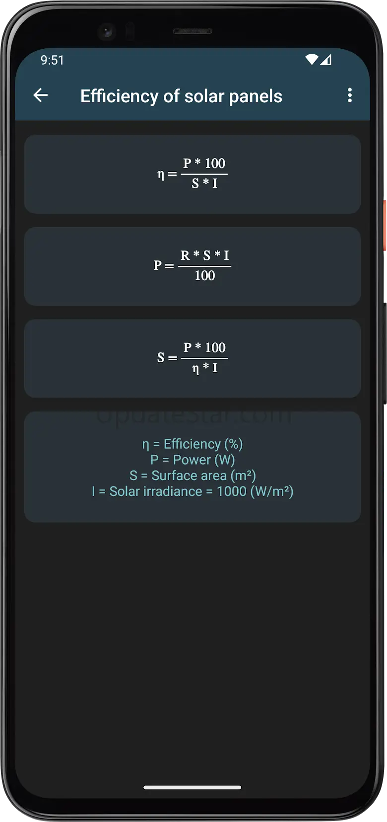 Photovoltaic Calculations 2.2.3