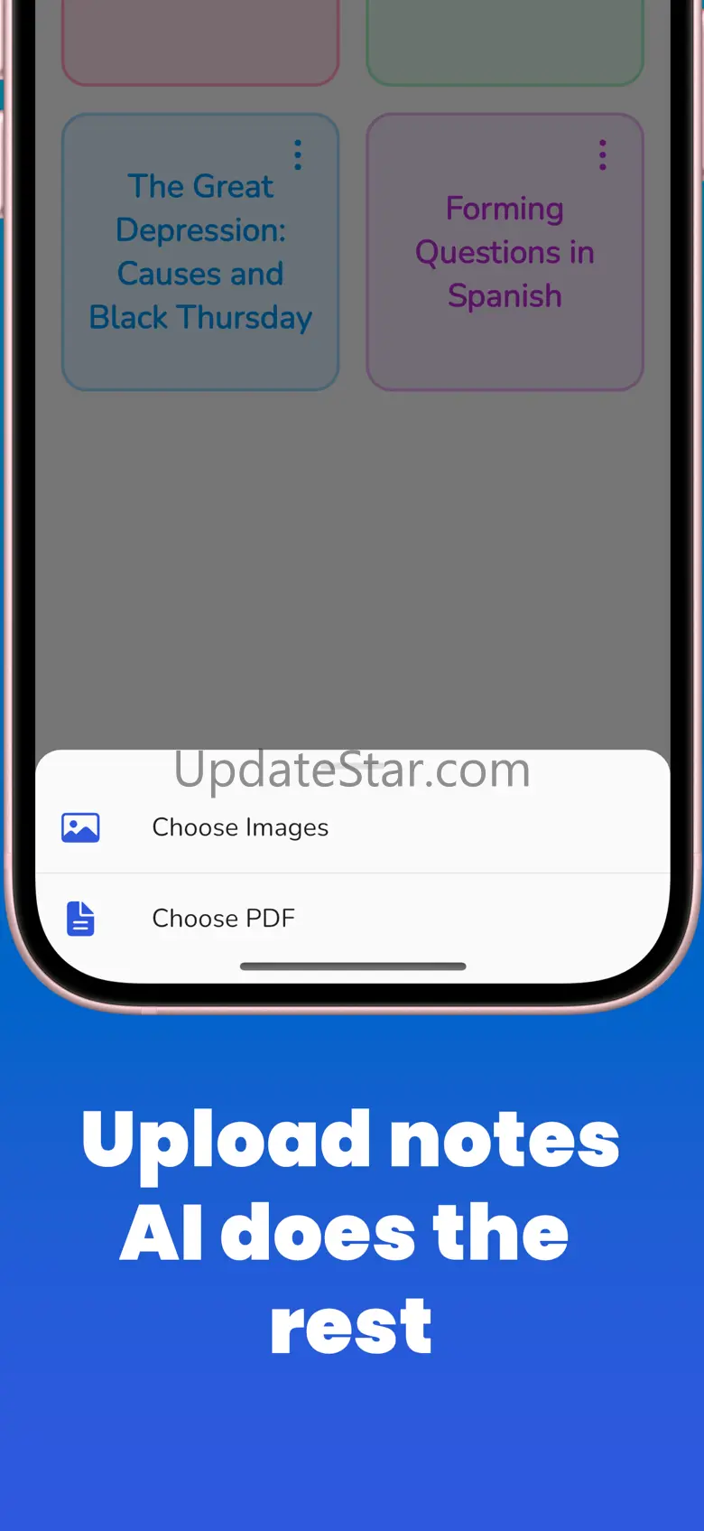AI notes flashcard quiz maker 1.0.8
