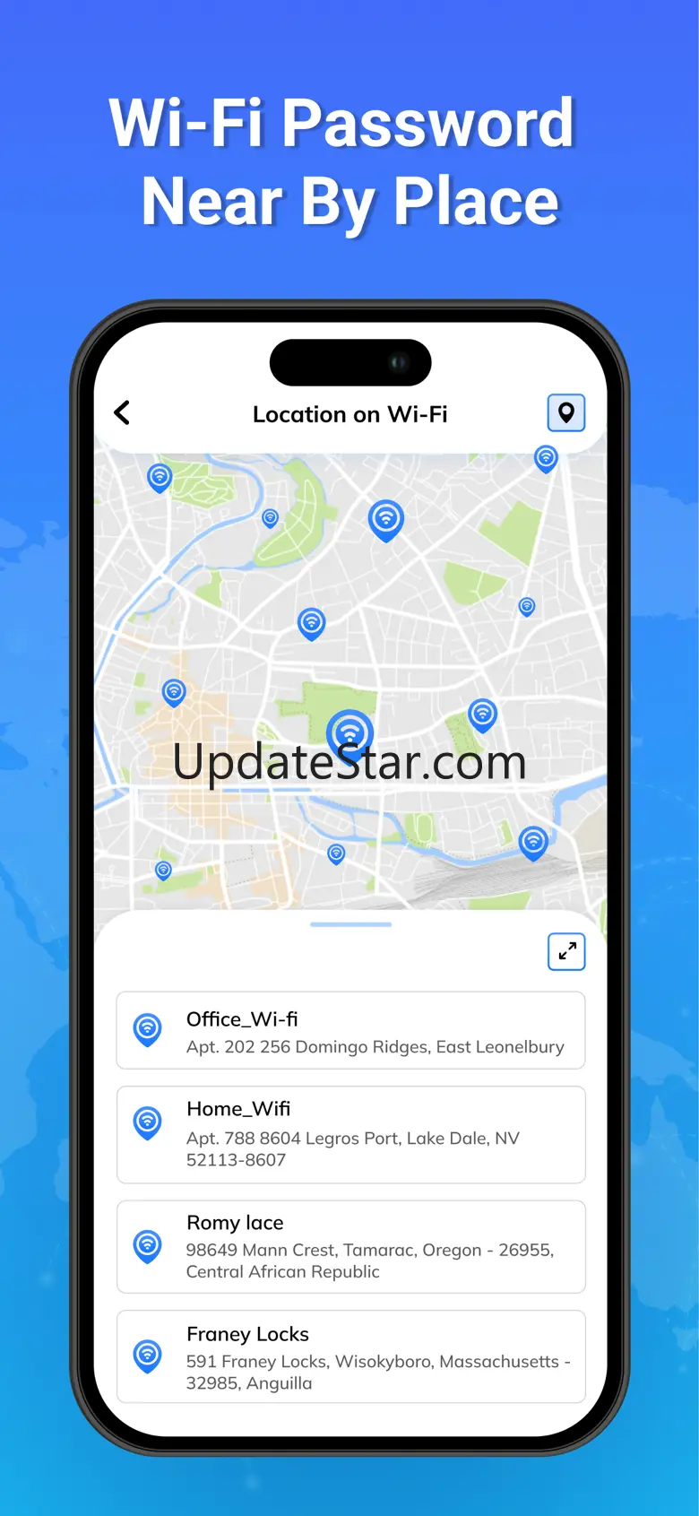 Wifi Password on Map Wifi View 1.5