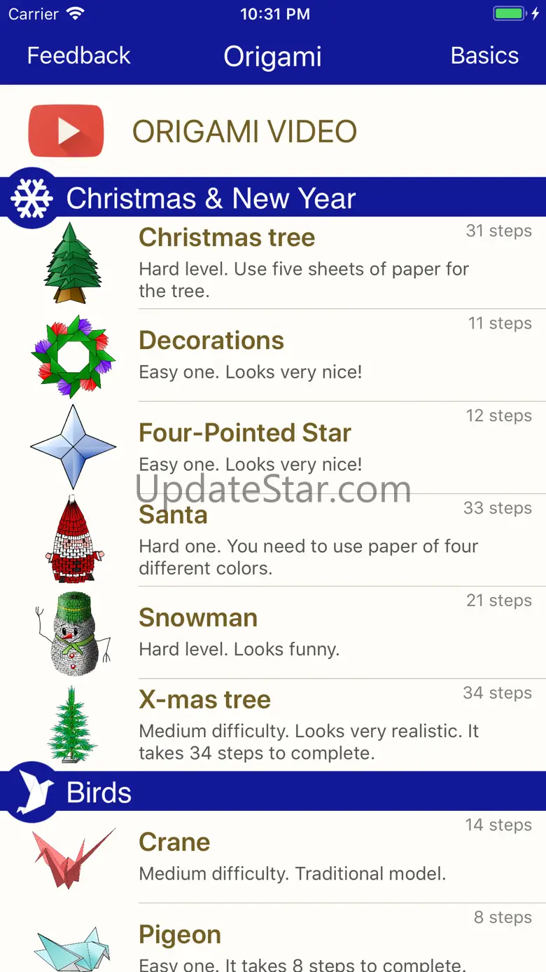 Origami Easy Step by Step 5.5