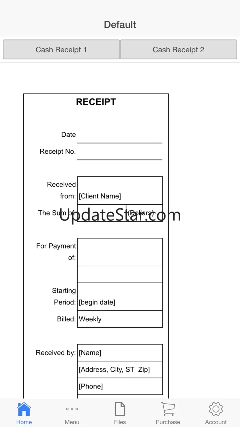 Cash Receipt 117