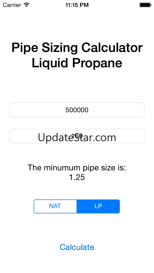Gas Pipe Sizing Calculator 2.1