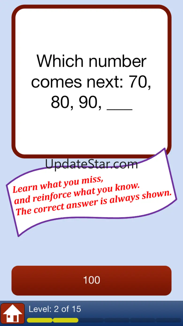 Skip Counting - a math quiz game for kids to learn simple addition and subtraction 2.40