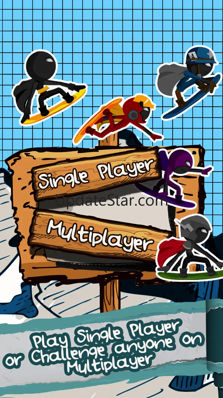 A Superhero Stickman Run - Amazing Mountain Snowboard Racer 1.0.2