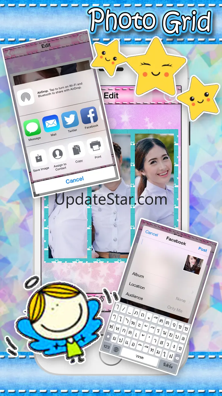 Fun Frame photo camera editor: Plus sticker,filters,effects,grid and border stitch 3.0