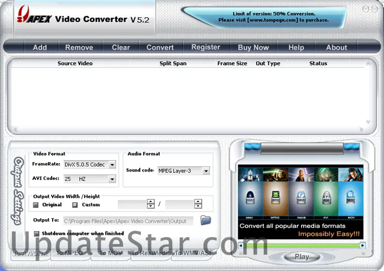 Apex Video Converter Free 7.67