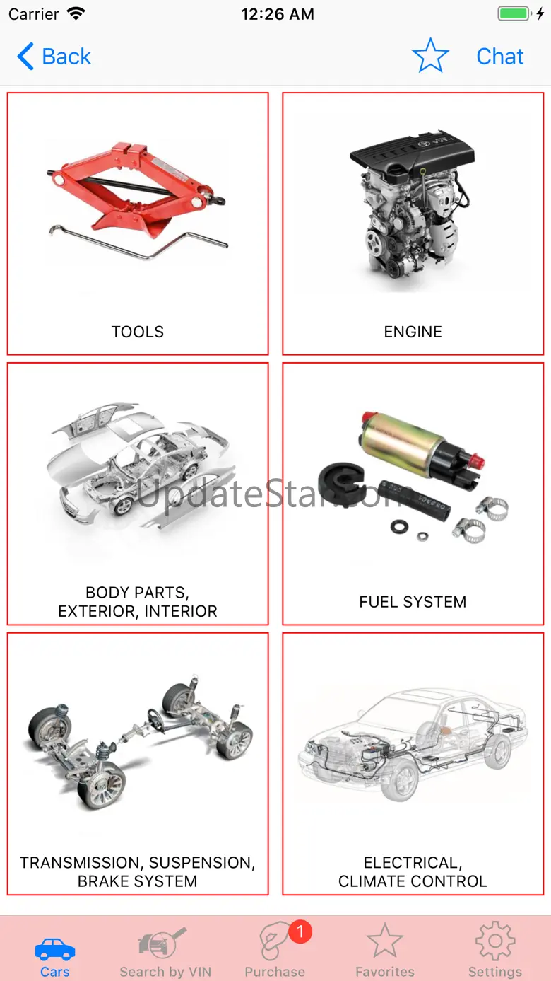 Fan club car T0Y0TA Parts Chat 4.0.2