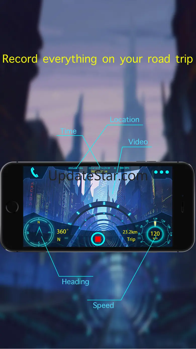 Monect Car Camcorder - with location tracker and smart record library 1.1