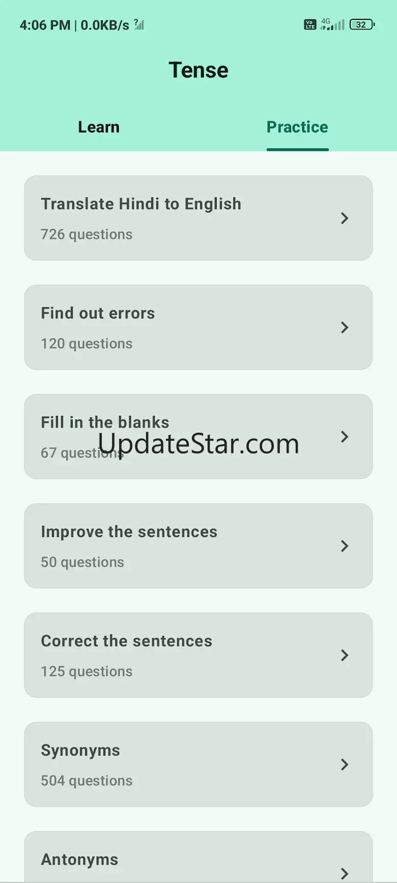 Tense in Hindi-English Grammar 1.9.0