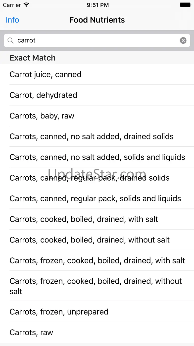 Food Nutrients Finder 1.0
