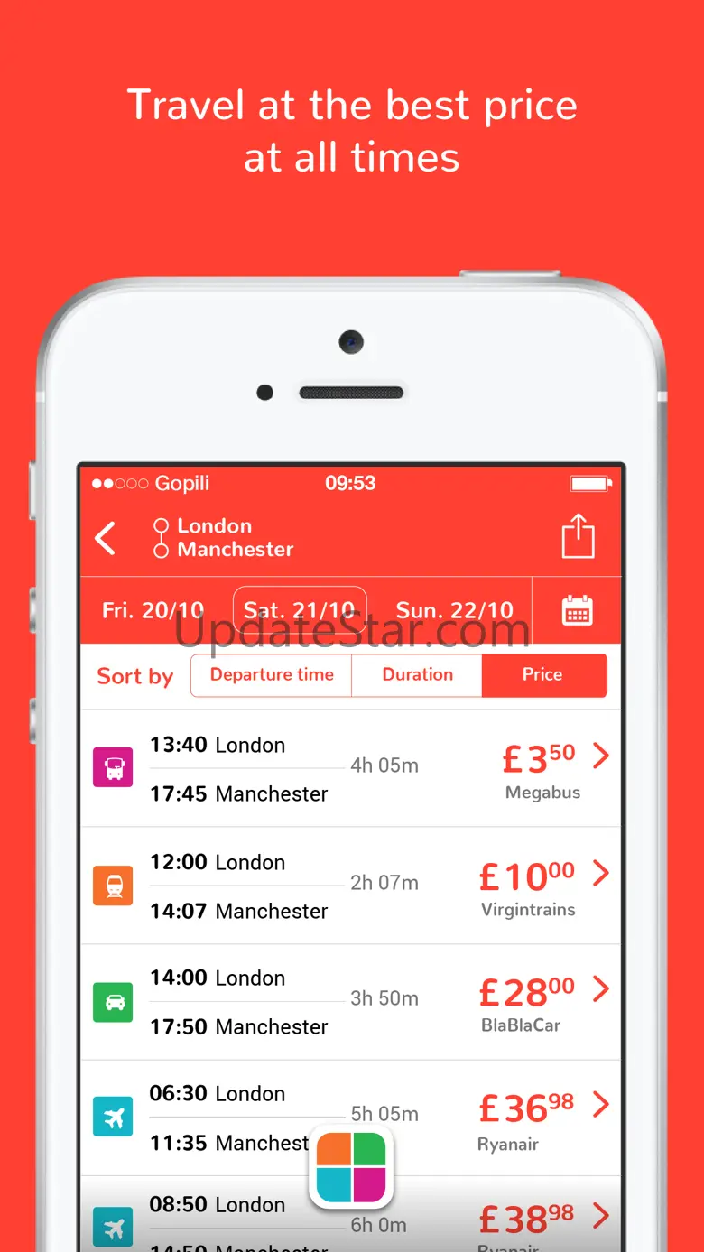 Gopili - Find cheap tickets 1.32