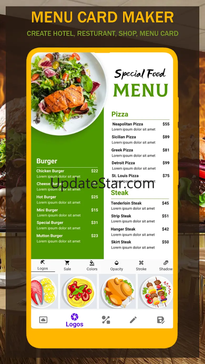 Menu Maker - Designs Creator 1.0.6
