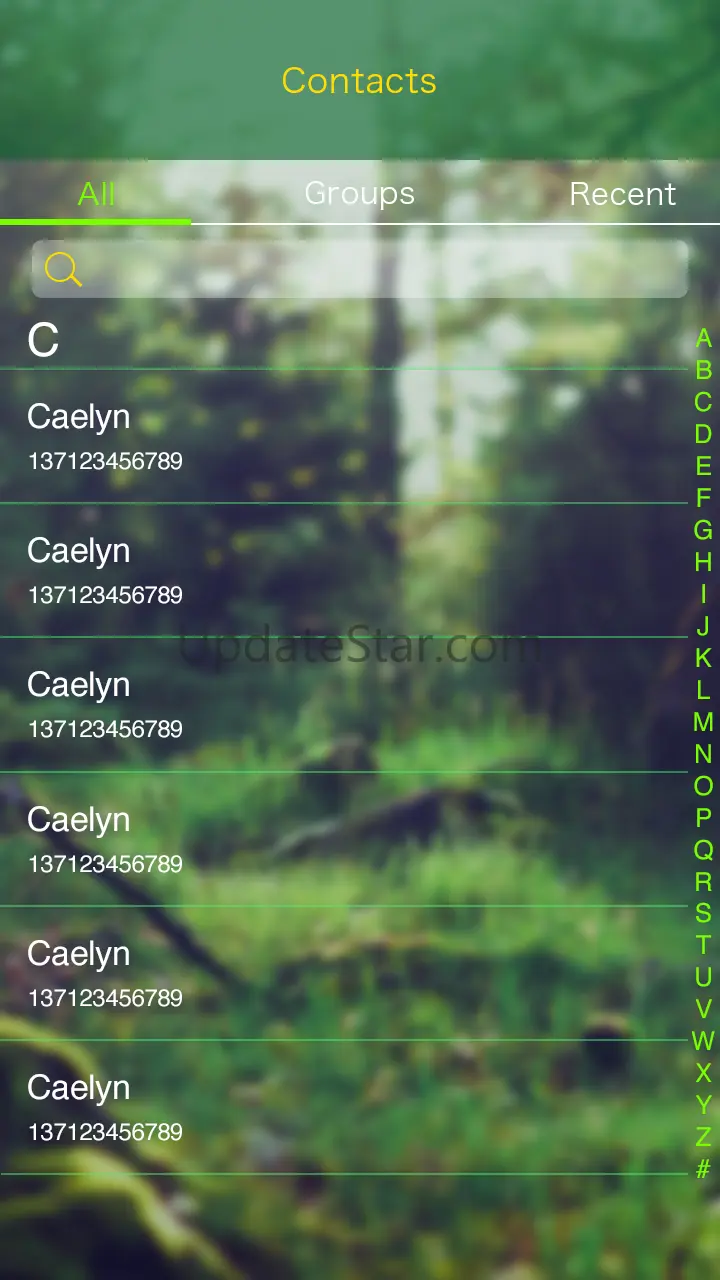 GO SMS PRO FOREST THEME 1.0