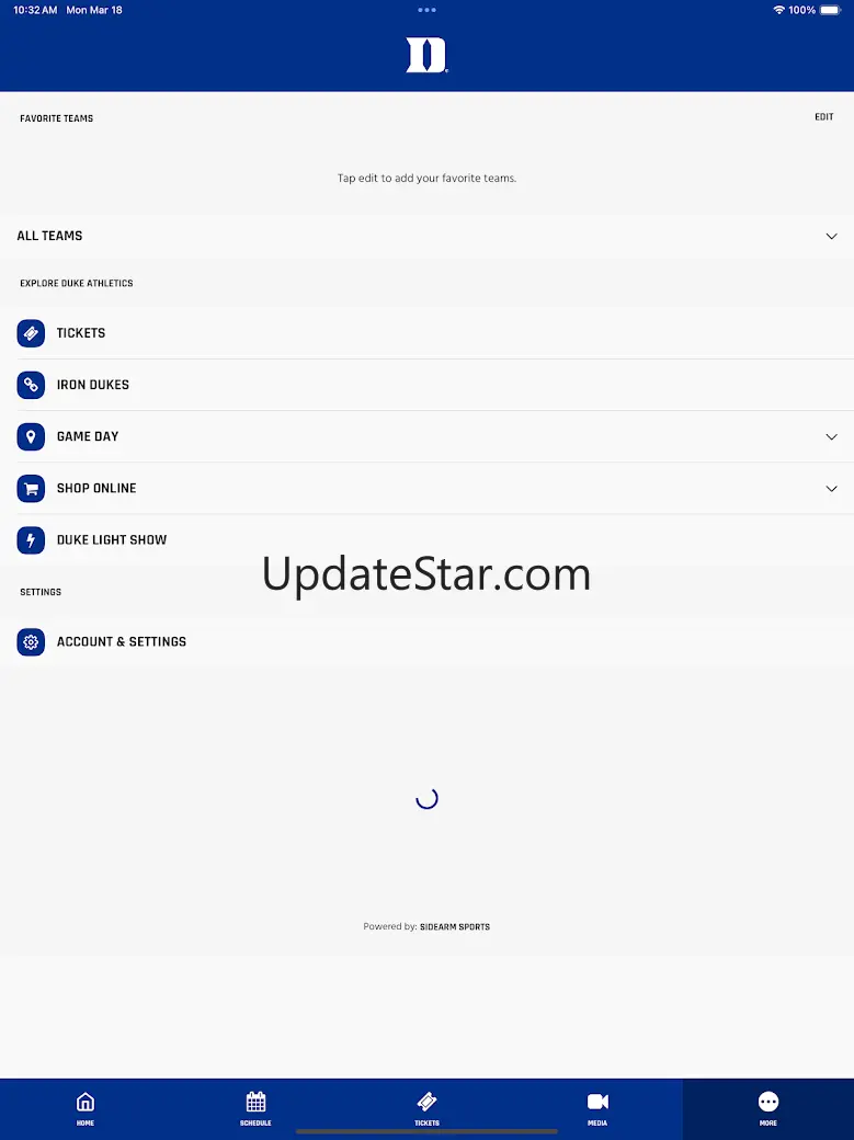 Duke Athletics 8.0.0