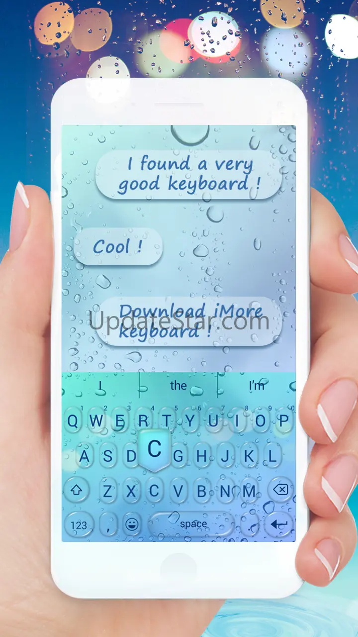3D glass water keyboard theme 1.0.0