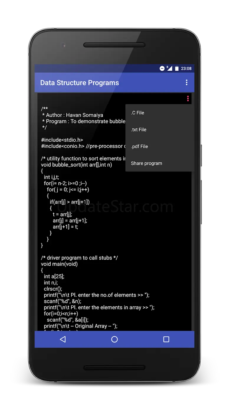 Data Structure Programs in C 1.2.2