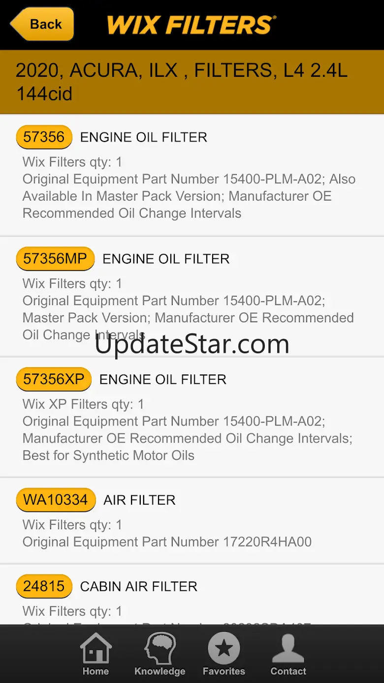 Wix Filters Mobile Catalog 4.0.2
