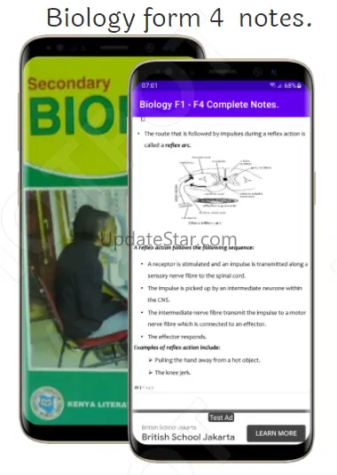 Biology: form 1 - form 4 notes King James Version Bible Good News Bible Calendar 2021 2022 Scientific Calculator Mathematical Tables Mathematics English Kiswahili Chemistry Biology Physics History Geography CRE IRE Computer Studies Business Studies KJV Bible PDF Notes