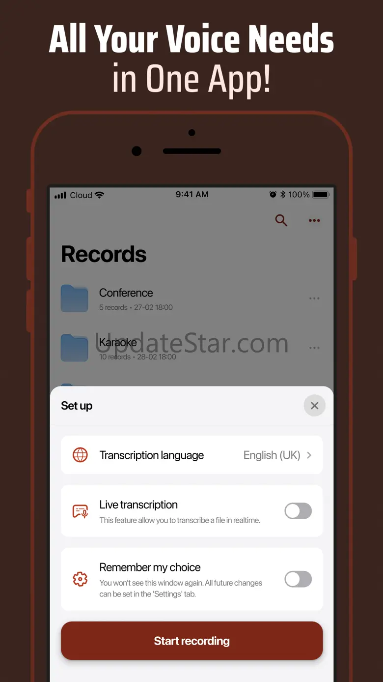 Voice Memo & Transcribe 1.0.28