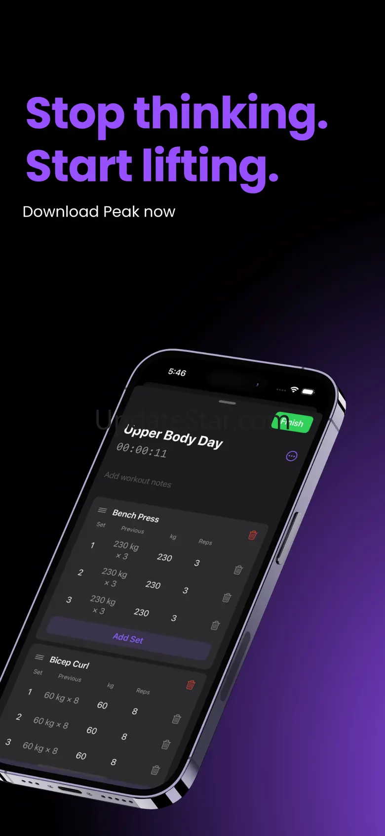 Peak AI: Smart Workout Planner 1.1