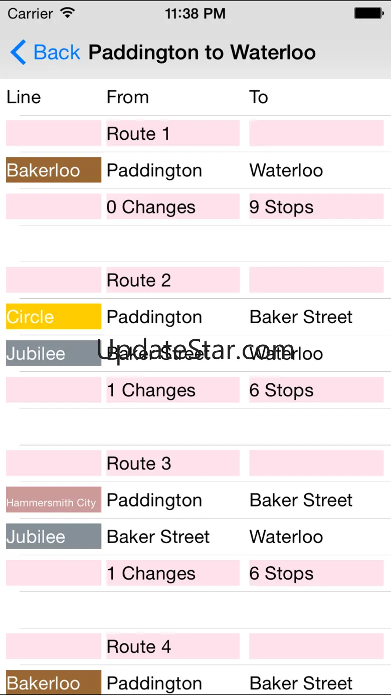 London Train Route Planner 2.10