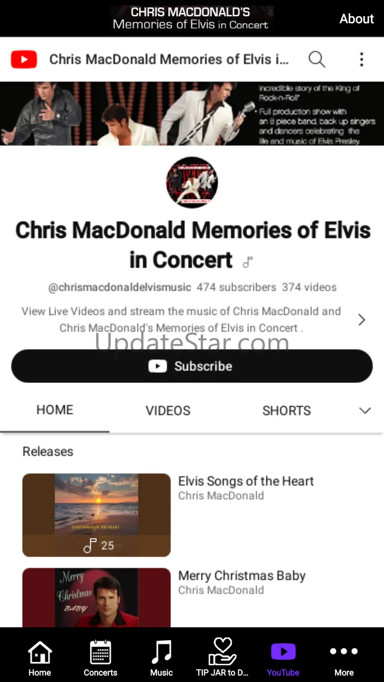 Chris MacDonald Elvis Concert 38.9.0