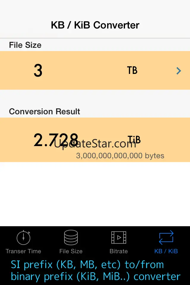 Bitrate Calc (bit rate, file size, and length calculator) 1.0.0