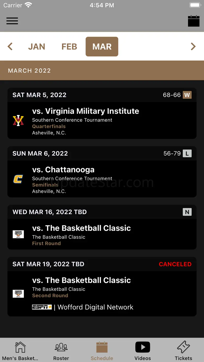 Wofford Terriers 9.5.4