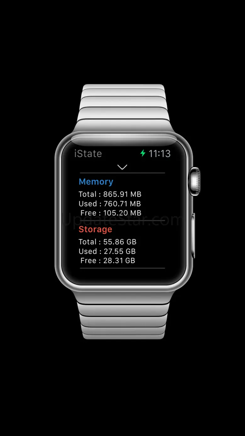 iState - Glance at Battery,Memory,Storage Notification 1.2