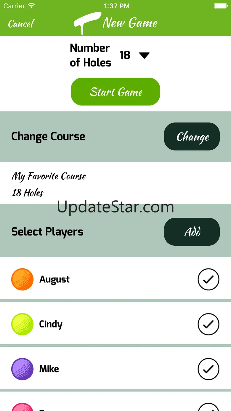PuttMaster Scores 0.1.1