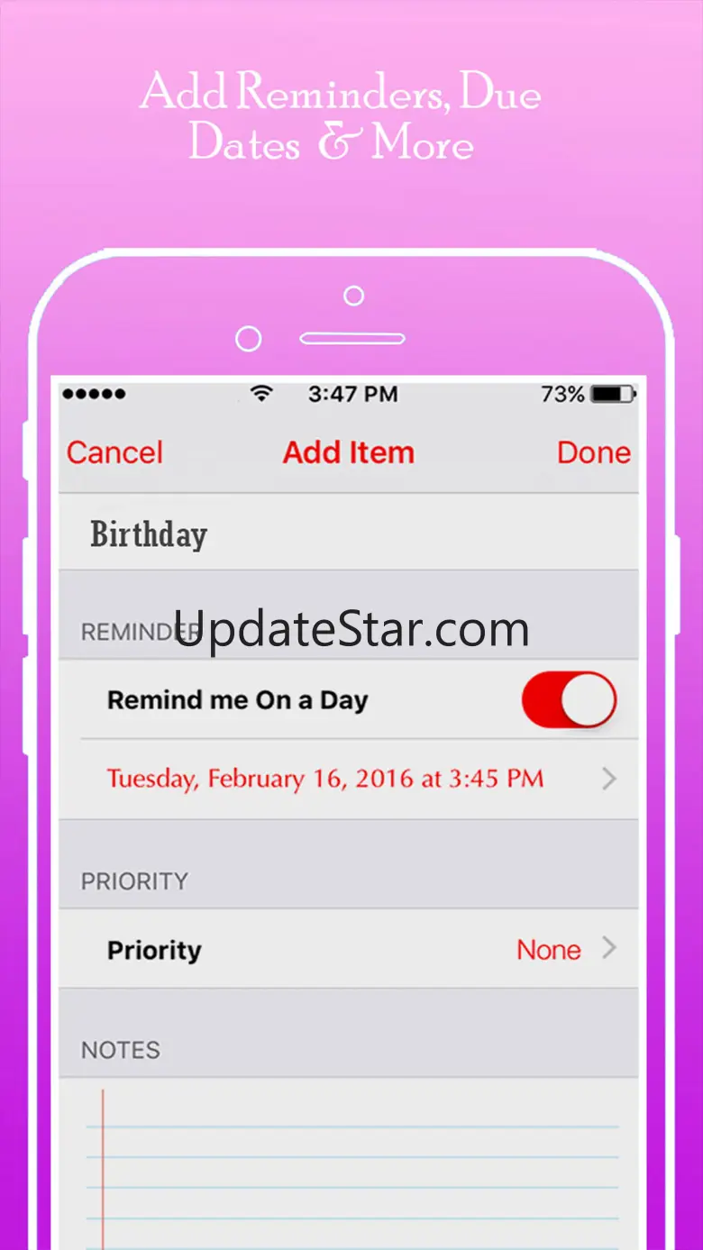 Schedule Maker - Make a List of Task Business Projects & Things To Do 1.0