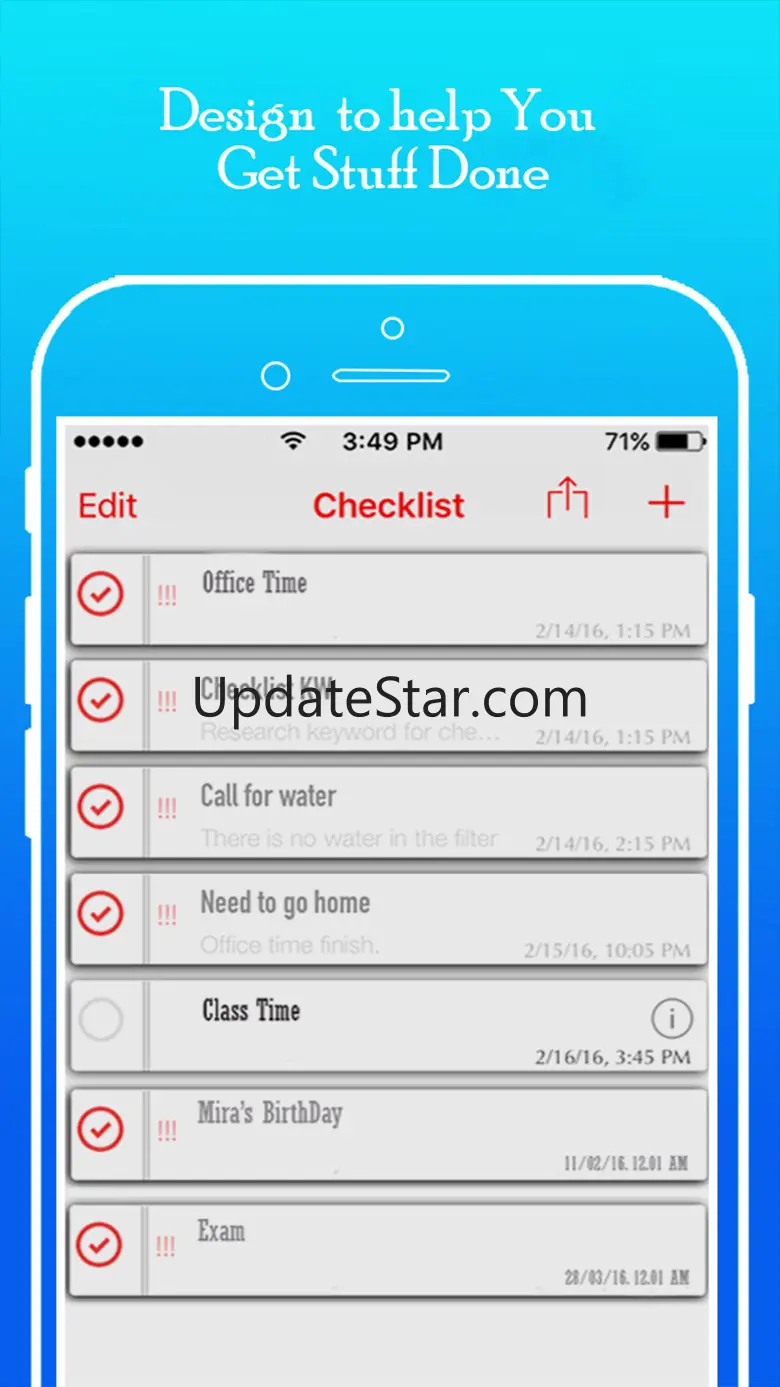 Schedule Maker - Make a List of Task Business Projects & Things To Do 1.0