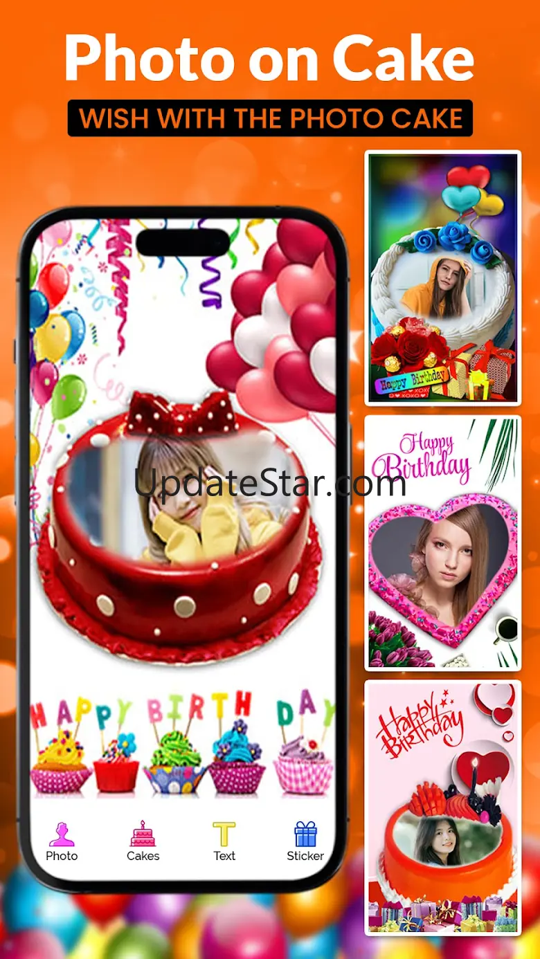 Name & Photo on Birthday Cake 16.15