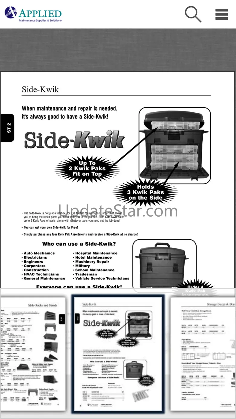 Applied MSS℠ Product Catalog 7.2.1