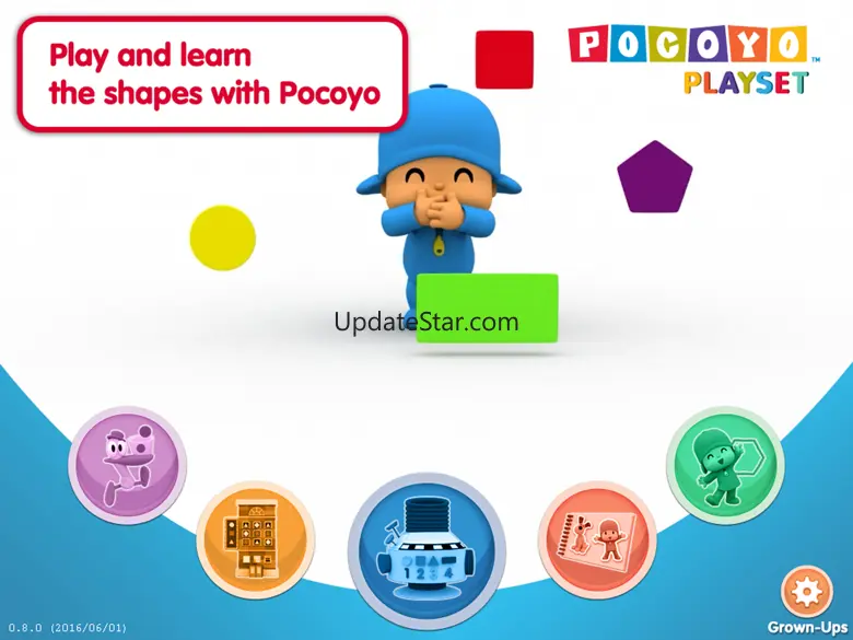 Pocoyo Playset - 2D Shapes 1.6